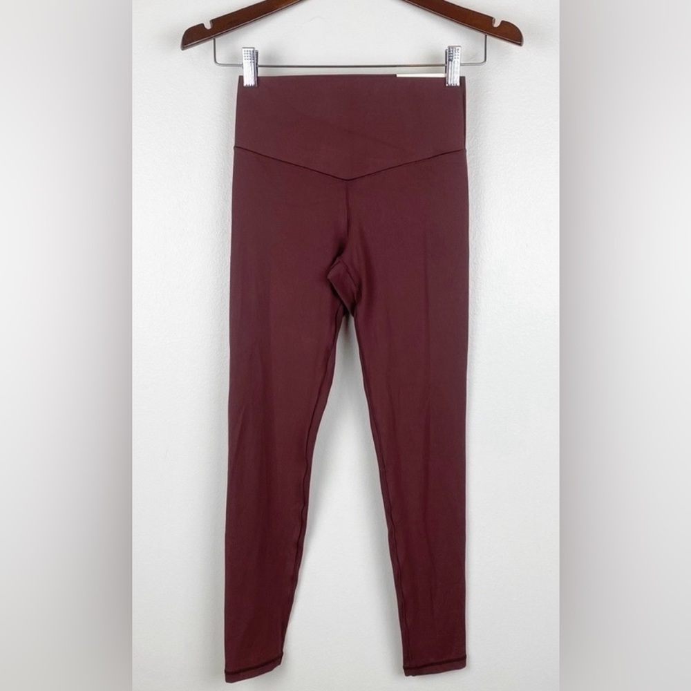 Aerie Offline NWT Real Me High Waist 7/8 Length Dark Berry Leggings Women's XS